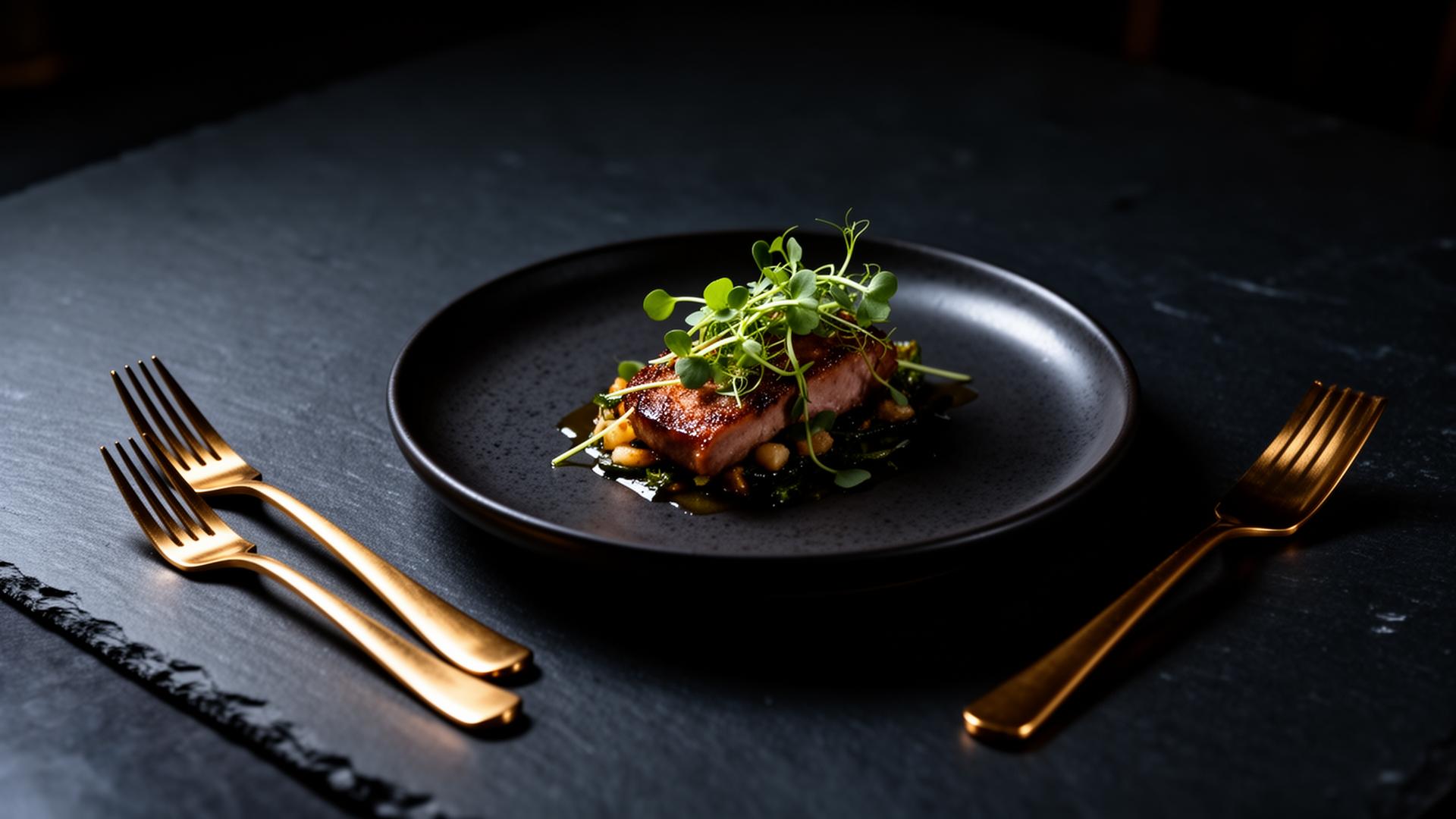 Premium plated dish